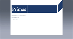 Desktop Screenshot of primus.com