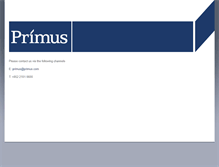 Tablet Screenshot of primus.com