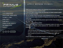 Tablet Screenshot of primus.aero